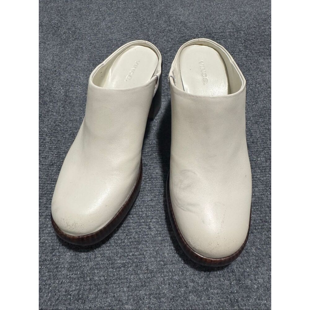 Vince Navina leather mule clogs 9M